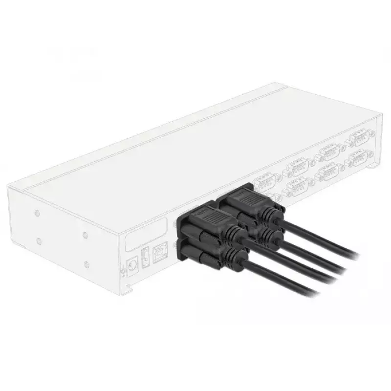 Seriële kabel RS-232 DeLOCK 87472 2 m bus naar bus