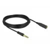 Stereo-jack-verlengkabel DeLOCK 86767 6,35 mm 5 m zwart