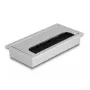 Kabeldoorvoer DELOCK 66861 voor bureau, zilver, 80×160×28 mm, 1 stuk