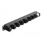 Kabelmanagementpaneel DeLOCK 19 inch 10 gesloten kabelgeleiders 1U zwart