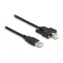 DeLOCK USB 2.0 Type-A-stekker naar Type-B-stekker kabel 2 m zwart