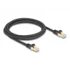 Netwerkkabel DeLOCK RJ45 80318 stekker naar stekker Cat.6A 2 m zwart