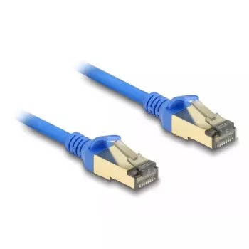 DeLOCK RJ45-netwerkkabel Cat.8.1 F/FTP plat 5 m blauw