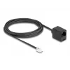 DeLOCK telefoonkabel RJ11-stekker naar RJ45-bus zwart 3 m