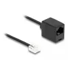 DeLOCK telefoonkabel RJ11-stekker naar RJ45-bus zwart 3 m