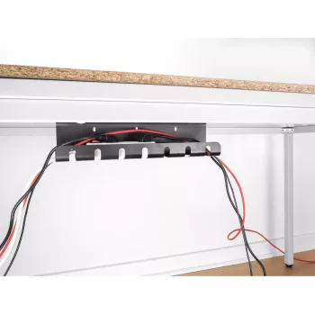 Kabelhouder DeLOCK 88031 onder tafelmontage zwart 2 stuks set