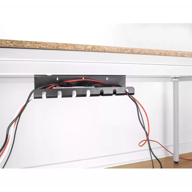 Kabelhouder DeLOCK 88031 onder tafelmontage zwart 2 stuks set