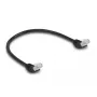 Netwerkkabel DeLOCK RJ45 Cat.6A 45° afgewinkeld 0,5m zwart