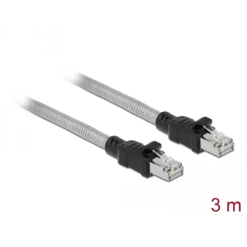DeLOCK RJ45-kabel Cat.6A U/FTP met metalen mantel 3 m