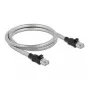 DeLOCK RJ45-kabel Cat.6A U/FTP met metalen mantel 3 m