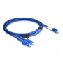 DeLOCK glasvezelkabel LC Duplex naar SC Duplex Singlemode OS2 3 m