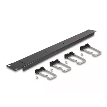 Kabelmanagementpaneel DeLOCK 19 inch 66918 met 5 metalen haken zwart