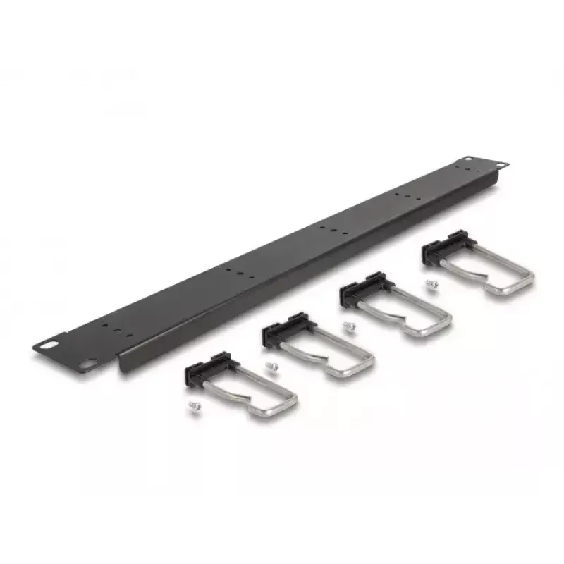 Kabelmanagementpaneel DeLOCK 19 inch 66918 met 5 metalen haken zwart