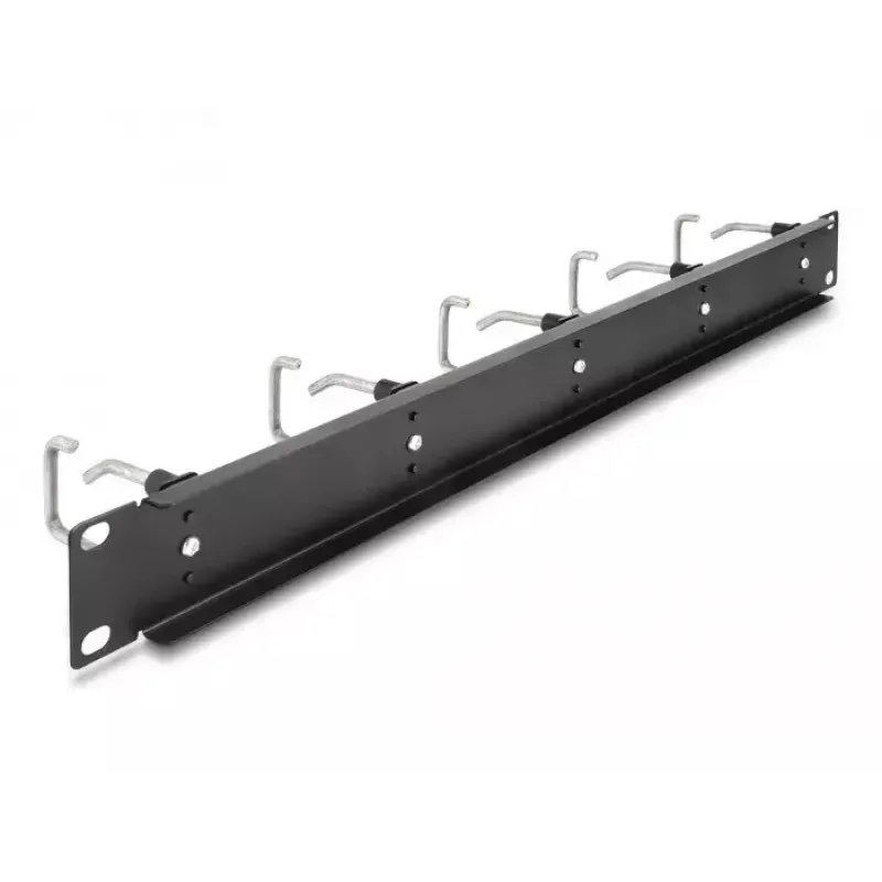 Kabelmanagementpaneel DeLOCK 19 inch 66918 met 5 metalen haken zwart
