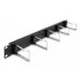 Kabelmanagementpaneel DeLOCK 19 inch 66918 met 5 metalen haken zwart