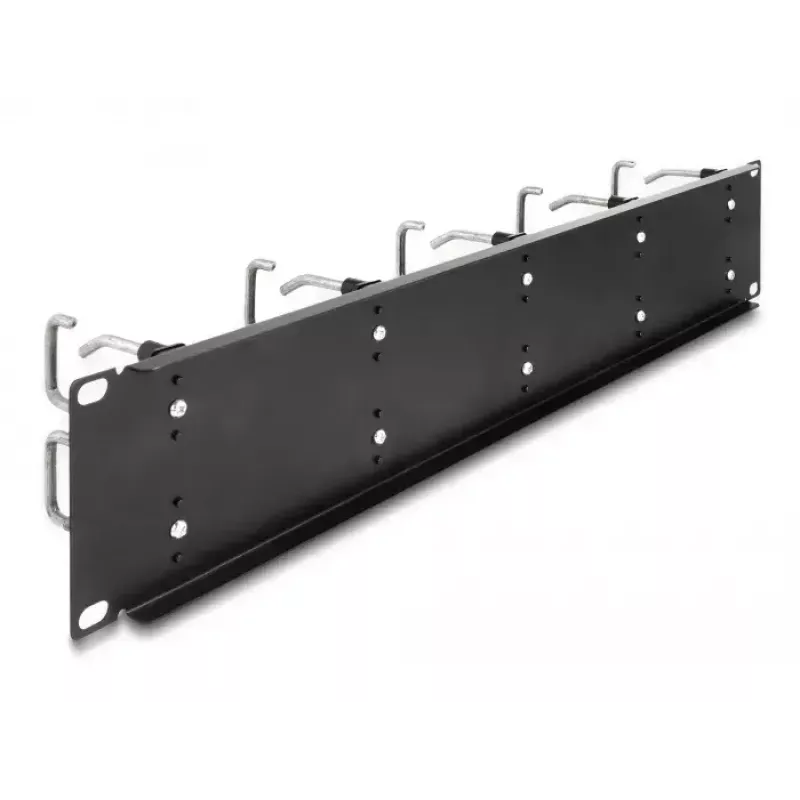 Kabelmanagementpaneel DeLOCK 19 inch 66919 met 10 metalen haken zwart