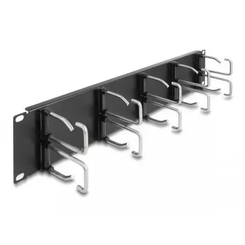 Kabelmanagementpaneel DeLOCK 19 inch 66919 met 10 metalen haken zwart