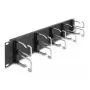Kabelmanagementpaneel DeLOCK 19 inch 66919 met 10 metalen haken zwart