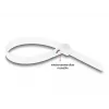 DeLOCK Herbruikbare kabelbinders, 200 x 7.2 mm, wit, 100 st.