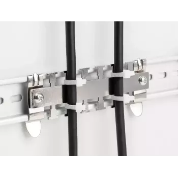 DeLOCK kabelklem voor DIN-rail 3,5 cm diameter metaalkleurig metaal