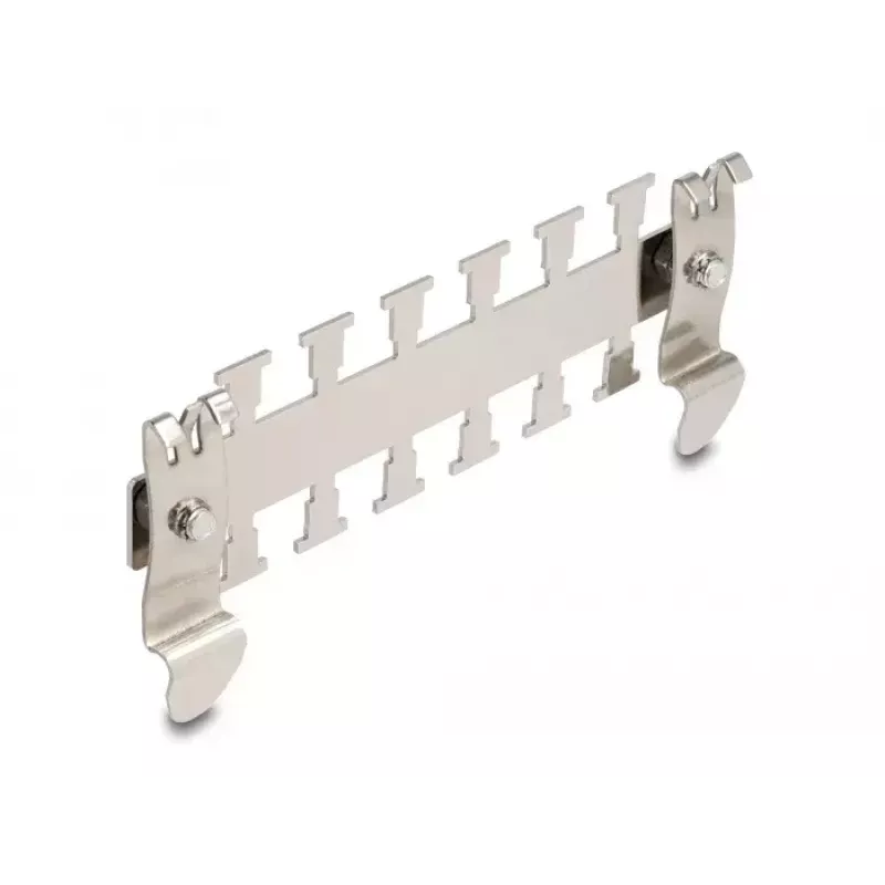 DeLOCK kabelklem voor DIN-rail 3,5 cm diameter metaalkleurig metaal