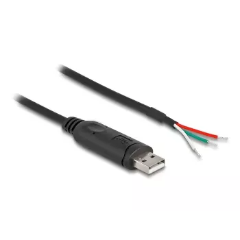 DeLOCK adapterkabel USB 2.0 Type-A naar serieel RS-485 1 m zwart