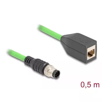 DeLOCK industriële netwerkaccessoire 60570 kabellengte 0,5 m certificering UL 94