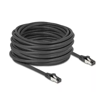 Netwerkkabel DeLOCK 80576 RJ-45 Cat8.1 15 m zwart