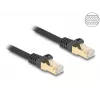 DeLOCK RJ45-netwerkkabel Cat.6A S/FTP 1 m zwart
