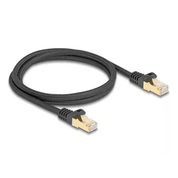 DeLOCK RJ45-netwerkkabel Cat.6A S/FTP 1 m zwart