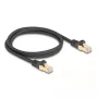 DeLOCK RJ45-netwerkkabel Cat.6A S/FTP 1 m zwart