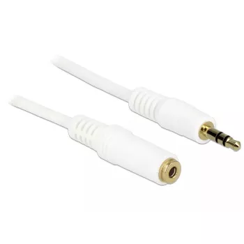 Audiokabel 3,5 mm M-F DeLOCK 83771 5 m wit