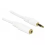 Audiokabel 3,5 mm M-F DeLOCK 83771 5 m wit
