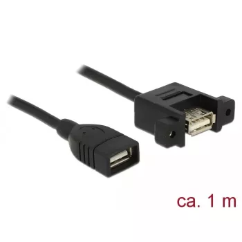 USB-kabel DeLOCK 85460 USB 2.0 1 m zwart