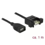 USB-kabel DeLOCK 85460 USB 2.0 1 m zwart