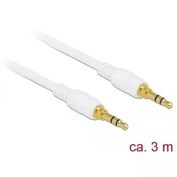Audiokabel DeLOCK 85552 3m 3,5 mm wit