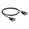 Seriële kabel DeLOCK 86573 zwart 1 m RS-232 Sub-D9