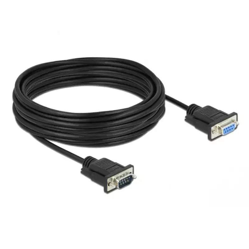 Seriële kabel DeLOCK 86599 zwart 10 m RS-232 Sub-D9
