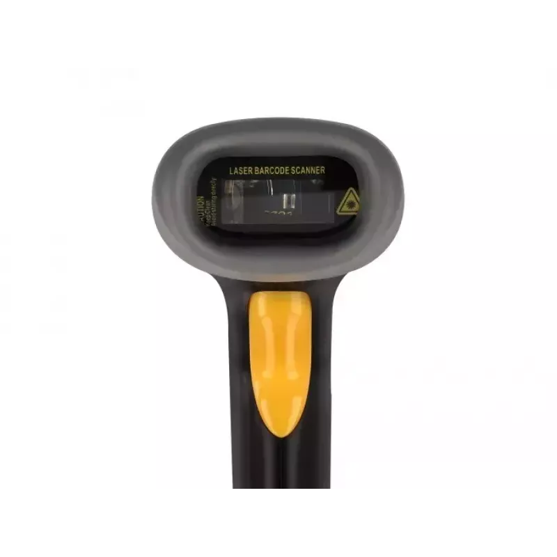 DeLOCK USB-barcodescanner 1D laser zwart handheld bedraad 2 m kabel