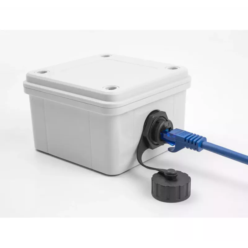 DeLOCK kabeladapter RJ50-bus naar RJ50-bus IP68 waterdicht zwart