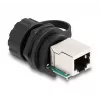 DeLOCK kabeladapter RJ50-bus naar RJ50-bus IP68 waterdicht zwart