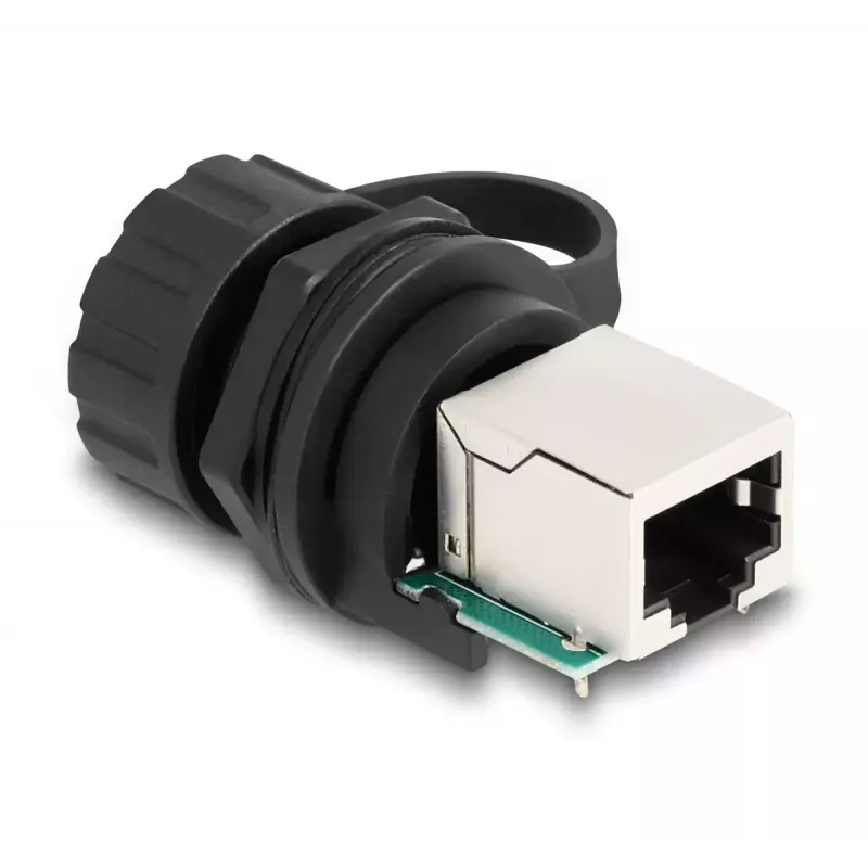 DeLOCK kabeladapter RJ50-bus naar RJ50-bus IP68 waterdicht zwart