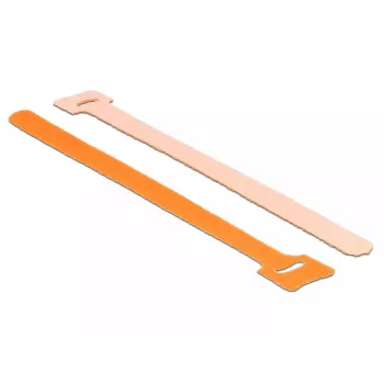 Klittenband DeLOCK 18696 oranje 10 stuks