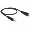 Audiokabel DeLOCK 85700 0,5 m 3,5 mm zwart