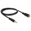 Audiokabel 3,5 mm DeLOCK 85701 1 m zwart