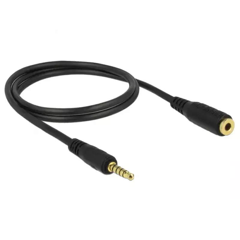 Audiokabel 3,5 mm DeLOCK 85701 1 m zwart