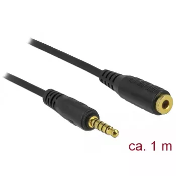 Audiokabel 3,5 mm DeLOCK 85701 1 m zwart