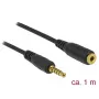 Audiokabel 3,5 mm DeLOCK 85701 1 m zwart