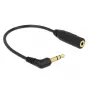 Audiokabel DeLOCK 0,17 m 2,5 mm/3,5 mm zwart