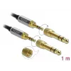 Audiokabel DeLOCK 85785 1m 3,5mm zwart grijs